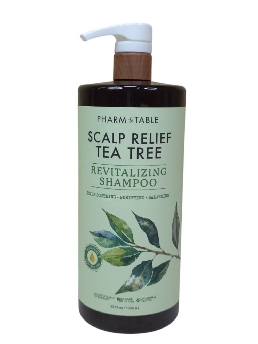 Pharm Table Scalp Relief Tea Tree Revitalizing Shampoo 33 Fl Oz With Pump